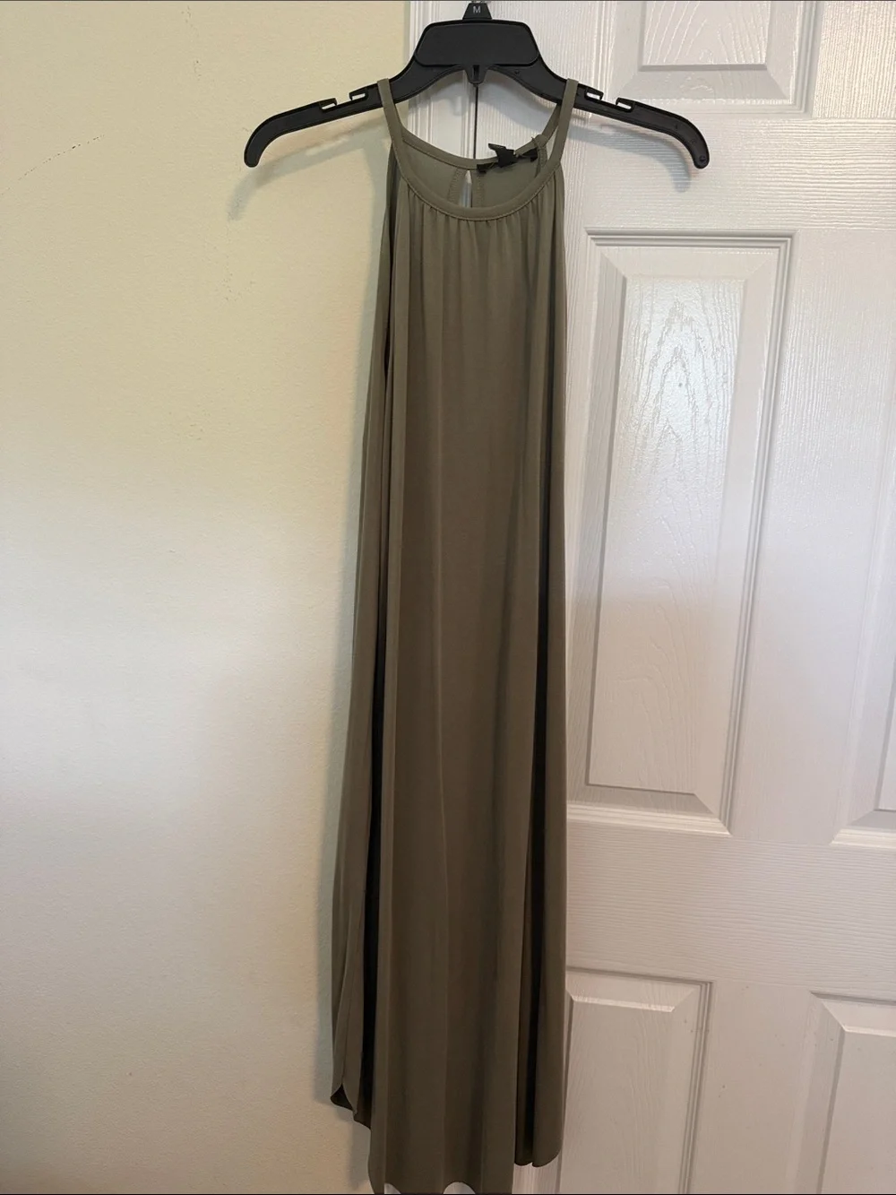 Forever 21 Olive Green High-Neck Maxi Skirt